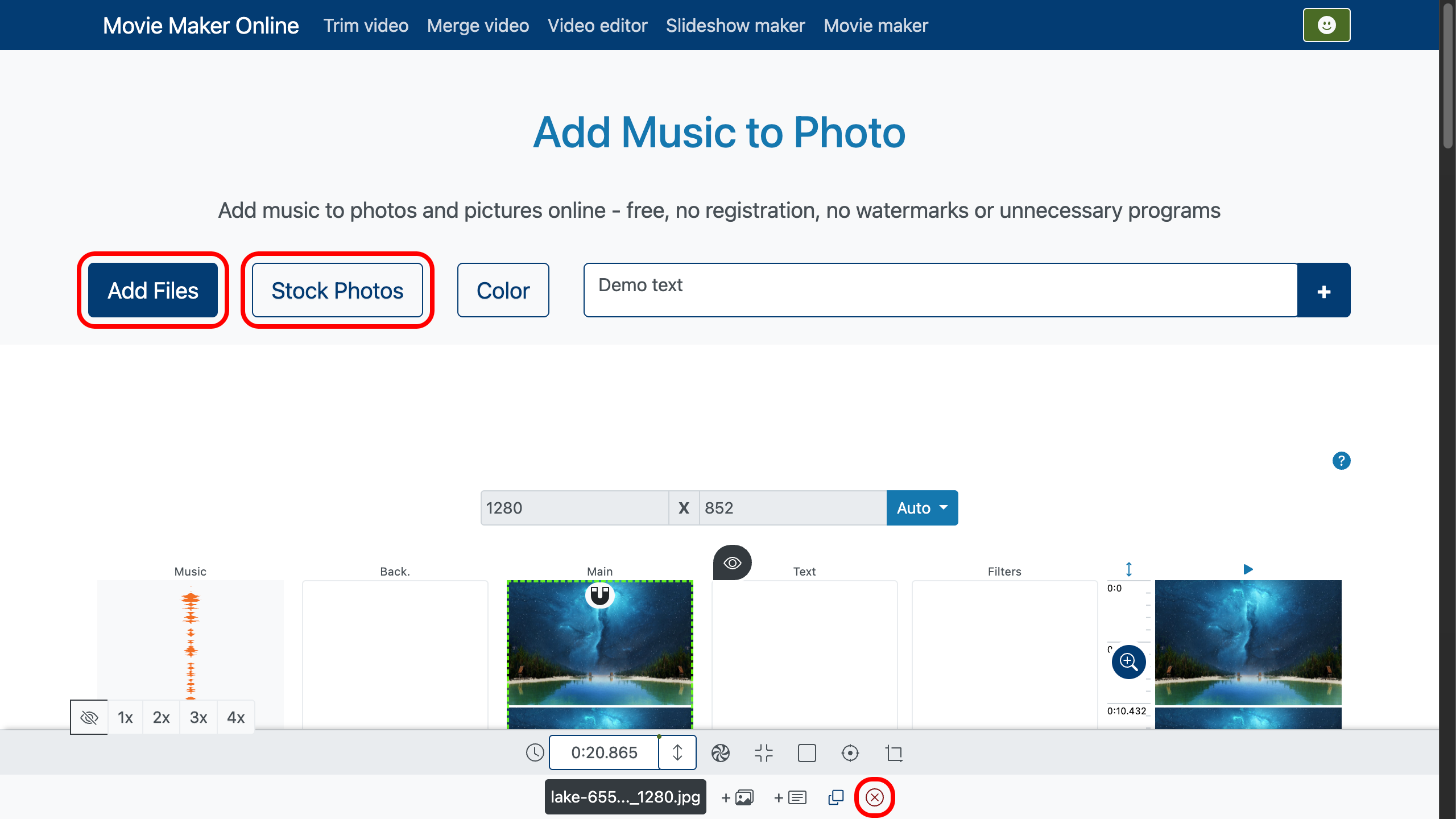 Étape 1. Importer des photos, images et musique